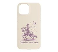 Cowgirl Vintage Western Retro Fearless and Free Purple Case for iPhone 15