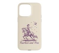 Cowgirl Vintage Western Retro Fearless and Free Purple Case for iPhone 15 Pro Max
