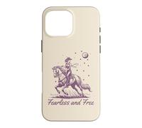 Cowgirl Vintage Western Retro Fearless and Free Purple Case for iPhone 16 Pro Max