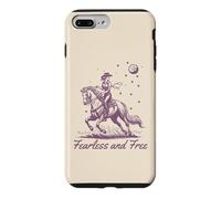 Cowgirl Vintage Western Retro Fearless and Free Purple Case for iPhone 7 Plus/8 Plus