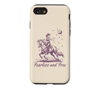 Cowgirl Vintage Western Retro Fearless and Free Purple Case for iPhone SE (2020) / 7/8