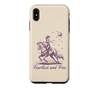 Cowgirl Vintage Western Retro Fearless and Free Purple Case for iPhone XS Max