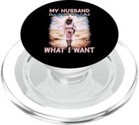 Cowgirl Wife Humor Western Quote My Husband Does What I Want PopSockets PopGrip for MagSafe