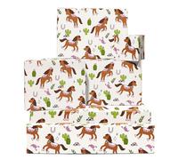 Cowgirl Wrapping Paper - 6 Sheets Of Cowboy Gift Wrap For Her - Cowgirl Horse Cactus Scorpion - Wild West - Comes With Stickers - Recyclable - By Central 23