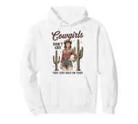 Cowgirls Don't Cry Hold On Tight Rodeo Western Pullover Hoodie