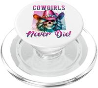 Cowgirls Never Die Skull Art Wild West Sassy Rodeo Queen PopSockets PopGrip for MagSafe