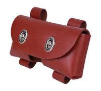 Cowhide Axe Bag With Rivet Reinforcement And Double Stitching For Small Axes With Dimensions Approx 18 X 15 X 3 Cm(Brown)