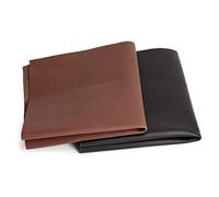 Cowhide | Black | Partially porous grain leather, slightly waxed | Pre-cut leather pieces | Leathercraft, for crafting, upholstering, decoration | leather pieces, many sizes and colours | Format A1