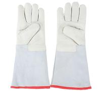 Cowhide Cryogenic Protective Gloves -250°C Extreme Cold Temperature Resistant Waterproof Insulated Work Gloves for Liquid Nitrogen Cold Storage Laboratory