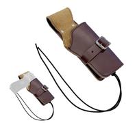 Cowhide Gun Holster, Adjustable Belt Clip IWB OWB Pouch for Handguns