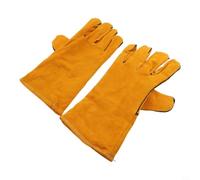 Cowhide Leather Work Gloves Flame Protection 255 x 130 mm | EN 388 certified, mechanical protection, ideal for metal construction, heavy duty construction, long cuff