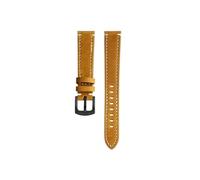Cowhide Men Watch band Fit for Casio A158 A168 F91W AE-1200WHD A159 A169 AE1200(Brown-silver)