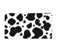 Cowhide Milk Cow Print,Mouse Pad Large Desk Pad Computer Keyboard Mouse Mat with Non Slip Rubber Base 40 x 70 cm