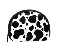 Cowhide Milk Cow PrintSmall Makeup Sanitary Napkin Storage Bag,Women's Cosmetic Coin Purse