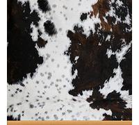 Cowhide Print Fabric by The Yard,Abstract Black and White Cow Fur Pattern for Upholstery and Home Accents,Farmhouse Style Fabric for Quilting Sewing Arts DIY Craft,1 Yard