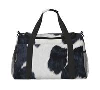 Cowhide Printed Hand-Held Travel Bag, Personal Belongings, Sports and Fitness Bag, Long-Distance Travel