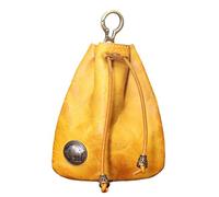Cowhide Purses for Women,Retro Storage Bag | Leather Drawstring Coin Purse, Coin Organizer, Change Holder, Small Pouch for Men & Women