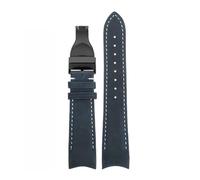 Cowhide Wristband 20mm 22mm Compatible with Tudor Biwan 1958 Model M79030 Little Red Flower Black Shield Bronze Retro Strap Curved Mouth(Black Black,22mm)
