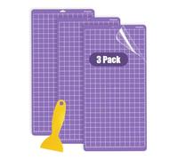 Cowhilan 3 Pack Replacement Cutting Mat 12x24 inch for Cricut, StrongGrip Adhesive Sticky Cutting Mats Set for Cricut Maker 3/Maker 4/Maker/Explore 3/4/One/Air/Air 2 with Scraper