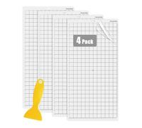 Cowhilan 4 Pack Cutting Mats 12x24 inch for Silhouette Cameo 5/4/3/2/1