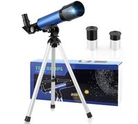 Cowiewie Telescope Beginner Astronomical Telescopes Children's 360/50mm High-Definition Outdoor Telescopes Portable Refracting Viewfinder