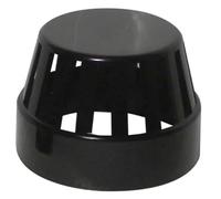 Cowl, Black Kayflow 110mm Soil & Waste Vent Pipe Fitting
