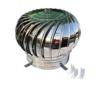 Cowl Cap, Flue Waterproof Vent, Rotating Cap Ventilation Pipe, Long Service Life, Robust, 304 Stainless Steel, No Rust, No Energy Power, for Residential Buildings, Farm Chimney Tops ( 300mm(11.8in))