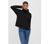 Cowl Neck Jumper in Fine Knit Black