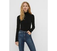 Cowl Neck Jumper in Fine Knit Black