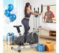 Cowmew 2 in 1 Cross Trainers with Adjustable Resistance & Seat for Home
