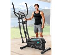 Cowmew Elliptical Cross Trainer, Compact Elliptical Machine For Home Use, Magnetic Elliptical Machines Fitness with 16 Levels Resistance, Non-Slip Pedal, LCD Monitor, 130 KG Weight Capacity