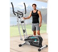 Cowmew Elliptical Cross Trainer, Compact Elliptical Machine For Home Use, Magnetic Elliptical Machines Fitness with 16 Levels Resistance, Non-Slip Pedal, LCD Monitor, 130 KG Weight Capacity
