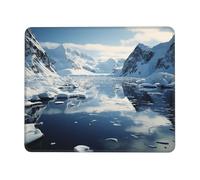 COWMGHLDFL Mouse pad Antarctic Peninsula Mouse Mat for Wireless Mouses Computer Keyboard Mats with Non-Slip Rubber Gaming Desk Pad Square Desk Mat for Office Laptop 7 x 8.6 in