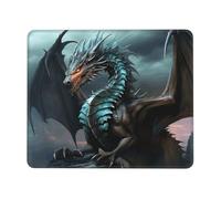COWMGHLDFL Mouse pad Cool Dragon Mouse Mat for Wireless Mouses Computer Keyboard Mats with Non-Slip Rubber Gaming Desk Pad Square Desk Mat for Office Laptop 8.3 x 10.3 in