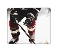 COWMGHLDFL Mouse pad Ice Hockey Pattern Mouse Mat for Wireless Mouses Computer Keyboard Mats with Non-Slip Rubber Gaming Desk Pad Square Desk Mat for Office Laptop 7.9 x 9.5 in
