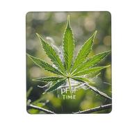 COWMGHLDFL Mousepad A Puff in Time Weed Marijuana Mouses Mat for Wireless Mouses Computer Keyboard Mat with Non-Slip Rubber Gaming Desk Pad Square Desk Mats for Office Laptop