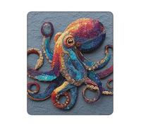 COWMGHLDFL Mousepad Colorful Octopus Mouses Mat for Wireless Mouses Computer Keyboard Mat with Non-Slip Rubber Gaming Desk Pad Square Desk Mat for Office Laptop