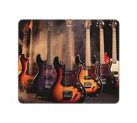 COWMGHLDFL Mousepad Cool Electric Guitar Mouses Mat for Wireless Mouses Computer Keyboard Mat with Non-Slip Rubber Gaming Desk Pad Square Desk Mat for Office Laptop