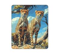 COWMGHLDFL Mousepad Cool Leopard Mouses Mat for Wireless Mouses Computer Keyboard Mat with Non-Slip Rubber Gaming Desk Pad Square Desk Mat for Office Laptop