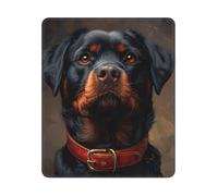 COWMGHLDFL Mousepad Cool Rottweiler Dog Art Mouses Mat for Wireless Mouses Computer Keyboard Mat with Non-Slip Rubber Gaming Desk Pad Square Desk Mat for Office Laptop