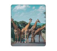 COWMGHLDFL Mousepad Giraffe Has a Long Neck Mouses Mat for Wireless Mouses Computer Keyboard Mat with Non-Slip Rubber Gaming Desk Pad Square Desk Mat for Office Laptop