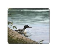 COWMGHLDFL Mousepad Loon Nature Birds Mouses Mat for Wireless Mouses Computer Keyboard Mat with Non-Slip Rubber Gaming Desk Pad Square Desk Mat for Office Laptop