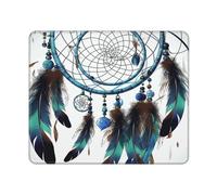 COWMGHLDFL Mousepad Native American Dream Catcher Mouses Mat for Wireless Mouses Computer Keyboard Mat with Non-Slip Rubber Gaming Desk Pad Square Desk Mat for Office Laptop