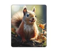 COWMGHLDFL Mousepad Squirrel Funny Animal Mouses Mat for Wireless Mouses Computer Keyboard Mat with Non-Slip Rubber Gaming Desk Pad Square Desk Mat for Office Laptop
