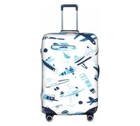 COWMMWOC Airplane Trolley Case Protective Cover, Elastic Travel Luggage Cover, Suitcase Protective Cover for 18-32 Inch Bags | Washable Baggage Covers | Travel Suitcase Protector
