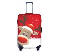 COWMMWOC Christmas Trolley Case Protective Cover, Elastic Travel Luggage Cover, Suitcase Protective Cover for 18-32 Inch Bags | Washable Baggage Covers | Travel Suitcase Protector
