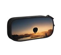 COWMMWOC Cute Design Name Pen Bag Pencil Case for Students Girls Boys â€“ Large Capacity Pencil Pouch with Compartments, Doubility Zip Stationery Storage Organizer (Black, Pink, Blue)