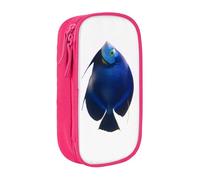 COWMMWOC Marine Life Large Pencil Case,Big Capacity Pencil Pouch, Multifunctional Storage Bag,Durabiiity Polyester Oxford Fabric with Double Zipper 21x10.5x5cm