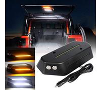 COWONE LED Trunk Light Rear Glass Lift Gate Dome Light Compatible with Jeep Wrangler JL JLU 2018-2021 LED Cargo Light with White/Amber Warning Light for Camping Fishing Outdoor Activities