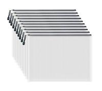COWORK-UP 10PCS B4 Mesh Zip Wallets 15 x 11 Inches Large Zipper Craft Project Pouch Bags, B4 Plastic Mesh Folder Zip Bags Board Game Storage Organiser